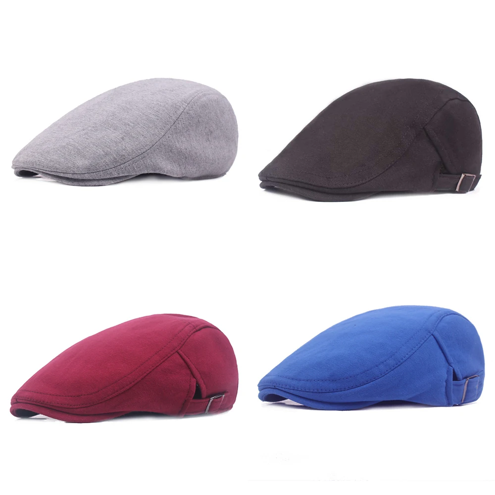 Mens Ivy Hat Visor Cotton Newsboy Gatsby Cap Golf Driving Flat Cabbie