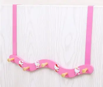 

1 Pcs Cartoom Doraemon Minnie Mikcey Home Door Wood Wall Hook Key Holder