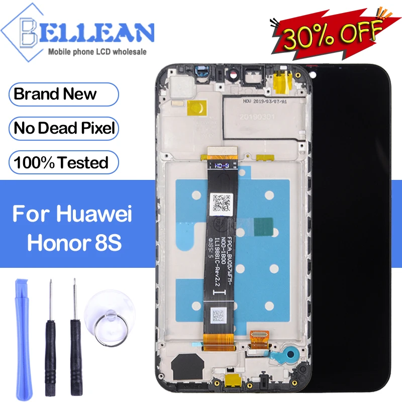 

Dinamico Promotion For Honor 8S Lcd For Huawei Y5 2019 Lcd With Touch Screen Assembly AMN-LX9 LX2 Display Digitizer With Tools