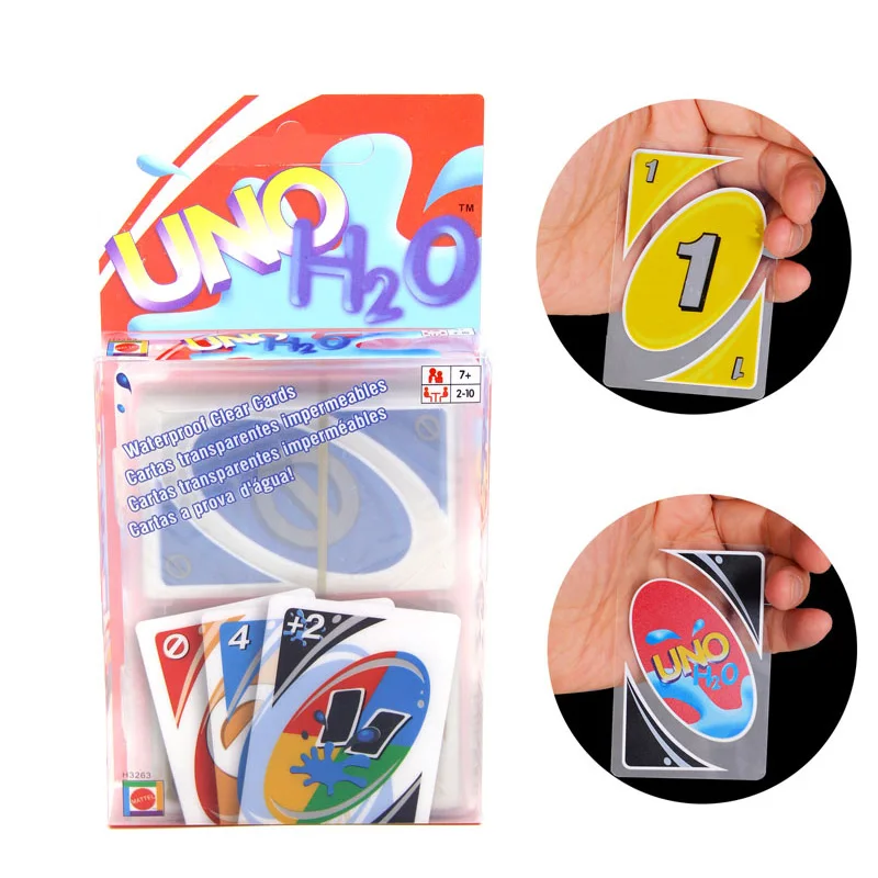 

Waterproof UNO: H2O Board Game 2-10 Players Family/Party Best Gift for Children Cards Game Funny Game