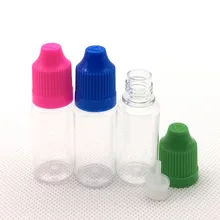 100 шт пустые прозрачные ПЭТ 10 мл бутылки с жидкими иглами пластиковые бутылки-капельницы с защищающей от детей крышкой с длинным тонким наконечником