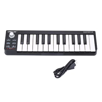 Günstige Worlde MIDI Tastatur Easykey.25 Tragbare Mini 25-Key USB MIDI Controller синтезатор Klavier Tastaturen Elektronische Orgel