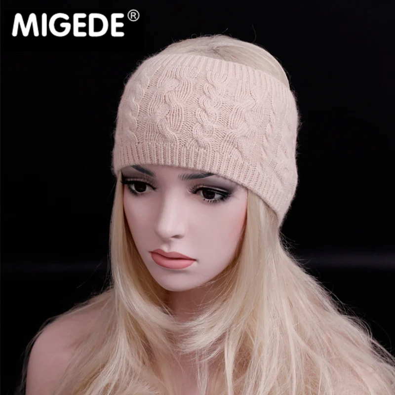 

2018 New winter Wool Headwear High Quality Wool knit Headband Hair Accessories for women