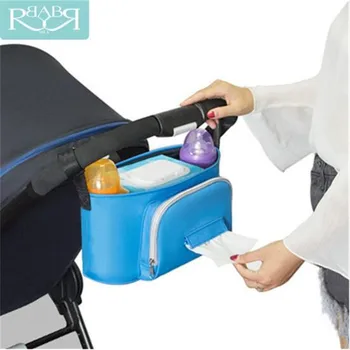 

Pram Baby Mother Bag Oxford Baby Stroller Bags Accessories Stroller 3 in 1 Hanging Organizer Bag Carriage Bottle Waterproof Bebe