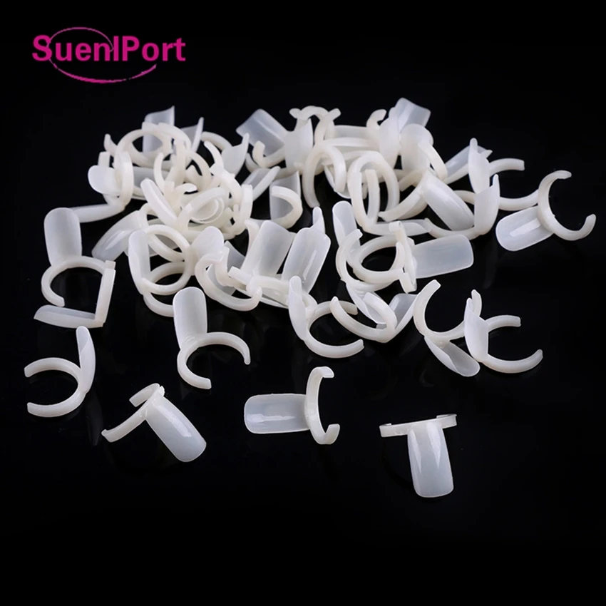 

Sune l Port 50pcs Nail Tips Polish UV Gel Color Pops Display Nail Art Ring Style Nail Display Tools Acrylic False Nail Manicure