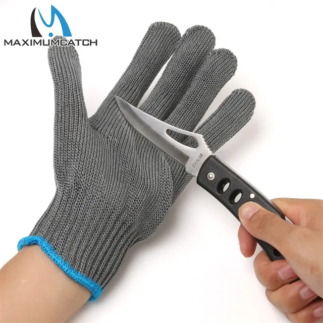 Maximumcatch Fishing Gloves 2 Pieces Thread Weave Cut Resistant Fillet Knife Glove Protective