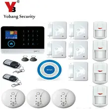 YobangSecurity IOS Android APP GSM WIFI GPRS RFID Touch Pad Home Alarm Security System Smoke Fire