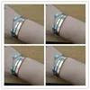 Couple Gold Color Designer Stainless Steel Bangles Crystal Cuff Buckle Love Opening Bracelet For Women Jewelry Pulseiras 6