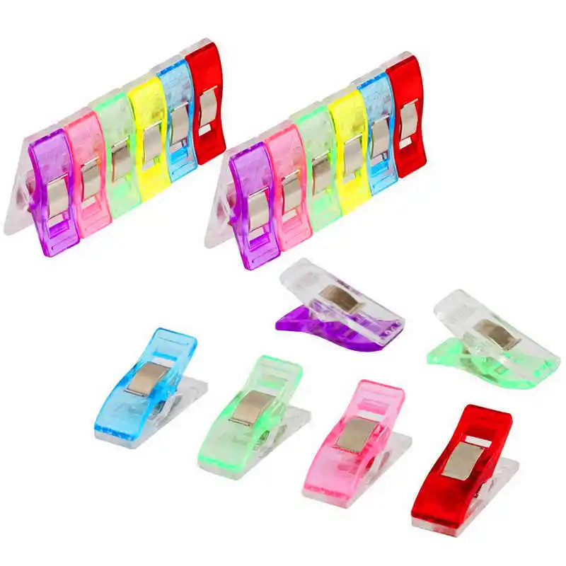 plastic clips sewing 2050 PCS Clear Sewing Craft Quilt Binding Plastic Clips Clamps Pack Wonderful plastic clips #3o9#f (6)