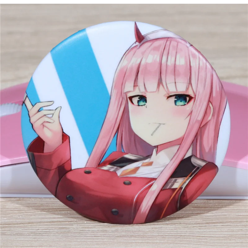 FFFPIN 5,8 см брошь Русский мультфильм нагрудник в FRANXX Zero Two 02 значок Милая булавка монета значок ткань рюкзак Декор