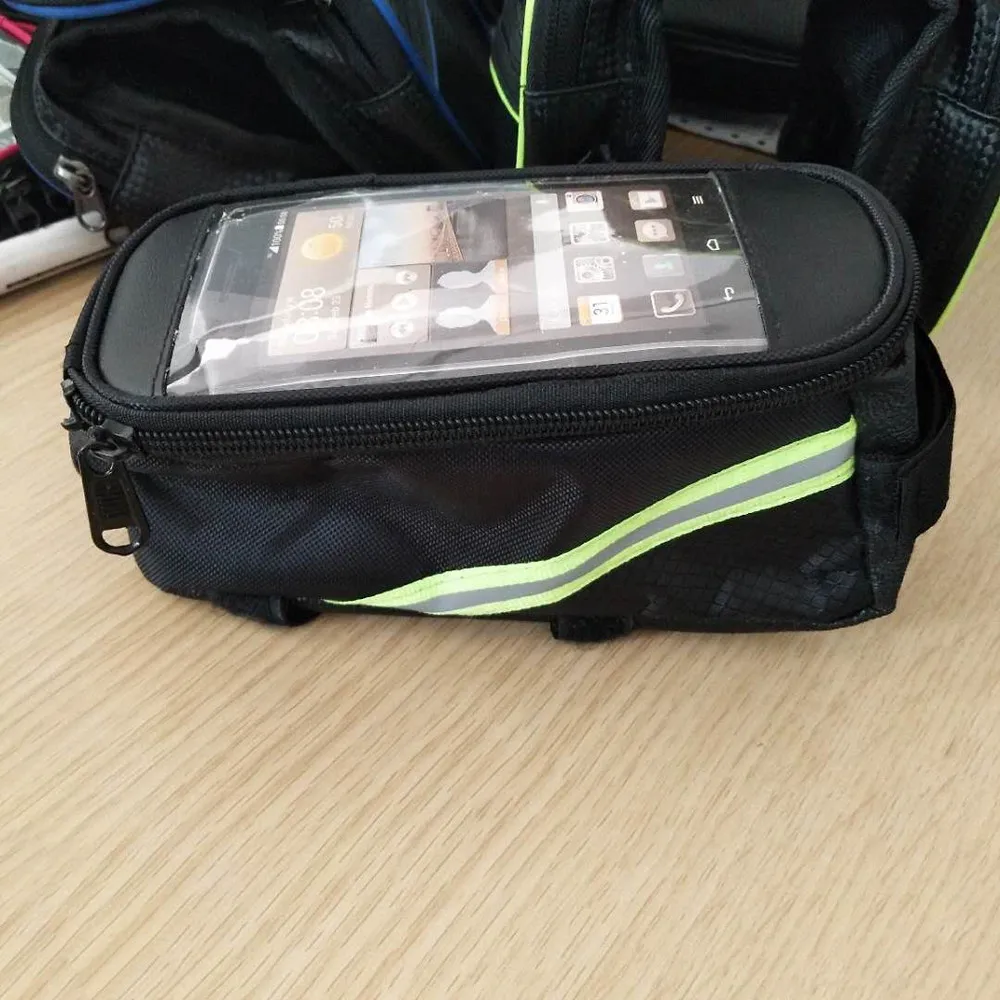 Велосипедная сумка, водонепроницаемая, с сенсорным экраном, велосипедная сумка, передняя, для мобильного телефона, рама, сумка, держатель, руль, Борс, для велосипеда, L712