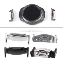 2 шт., ремешок для часов из нержавеющей стали, переходник 20 мм для samsung gear S2 RM-720 D22, Прямая поставка