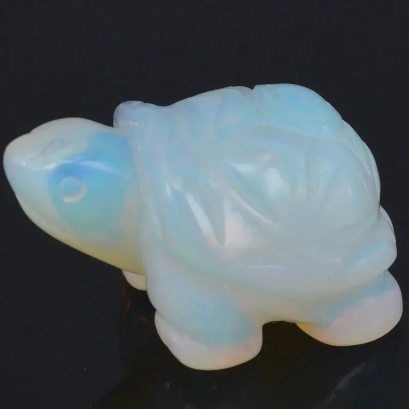 

1.5 inch Opalite Turtle Tortoise Gems Carving Crafts Stone Figurine Chakra Healing Reiki Stone