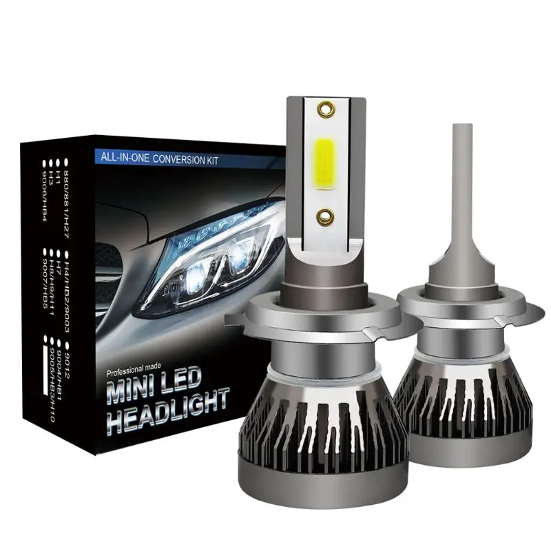 

2Pcs Auto Fog Lights DC9-30V Car Headlights LED Bulb Lamps COB Vehicle Spare Parts For H7