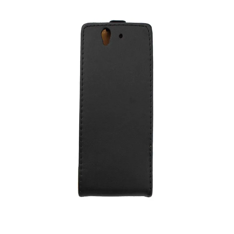 Дешево Вертикальный флип кейс из искусственной кожи Fundas Капа для sony Xperia Z L36h C6603 крышка ТПУ чехол вверх вниз Открыть кожи чехол мобильный телефон су...