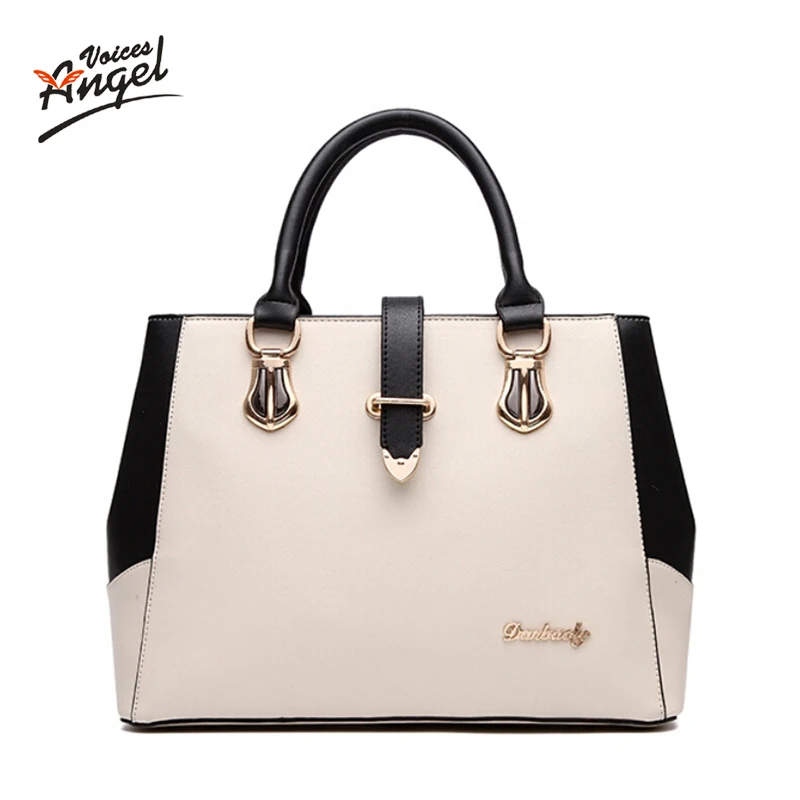 Angel Voices Female Women Leather Handbags Casual Medium Shoulder Bags Fashion Women Messenger Bags Fashion Women