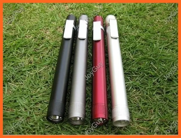Portable Bright MXDL 3W LED Mini Pen Torch Flashlight 1x AAA Battery With Clip