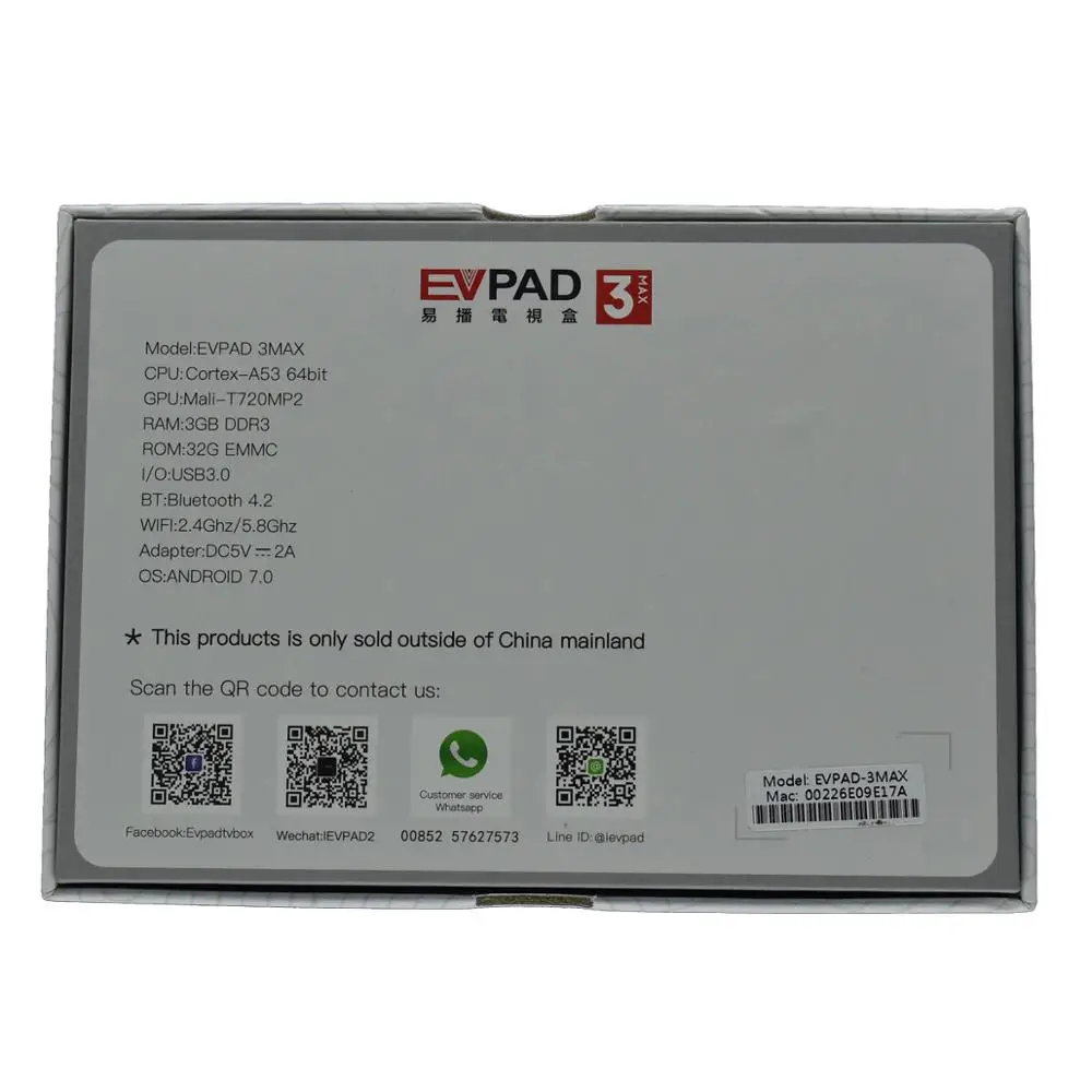  IPTV Evpad 3MAX 3 Max 3GB 32GB 6K Smart Android TV Box US Spain Korean JP SG HK MY TW Indonesia Spo - 33056439915