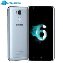 Doogee Y6c LTE отпечатков пальцев Смартфон 5.5 дюйма HD 2 ГБ + 16 ГБ Android6.0 Dual SIM MTK6737 4 ядра 8MP 3200 мАч WCDMA GSM телефон