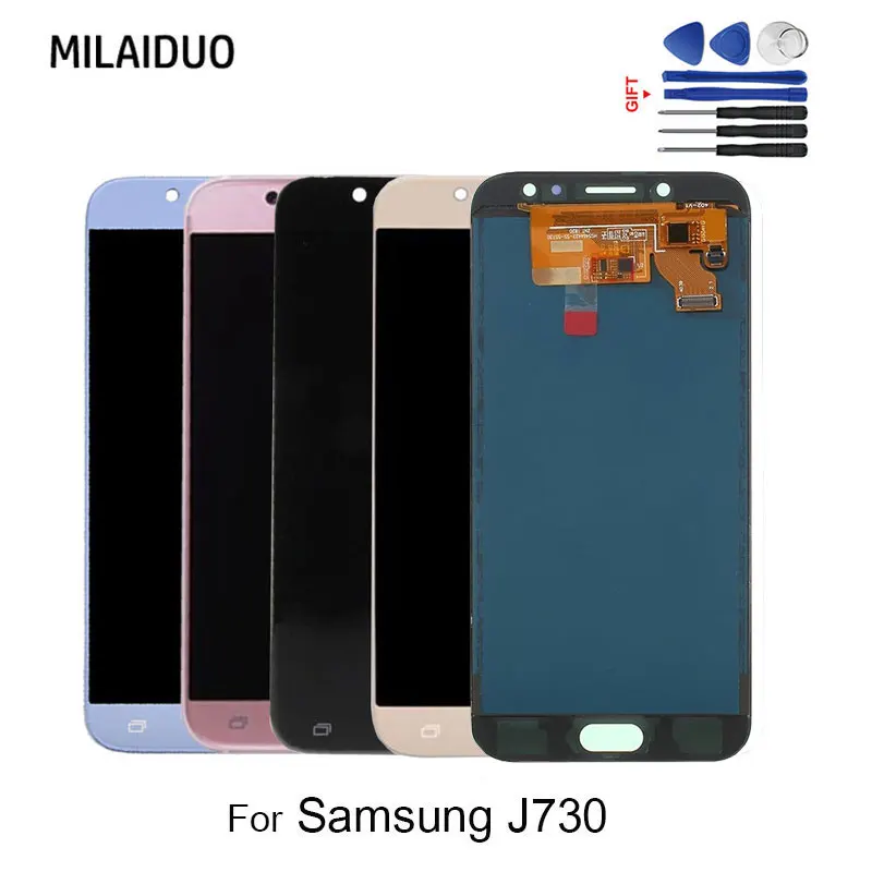 

IPS LCD Display For SAMSUNG Galaxy J7 Pro J730 J730F TFT Touch Screen Digitizer Assembly Replacement Adjustable +Free Tools