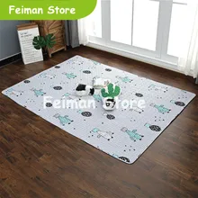 Новое поступление хлопковый стеганый детский коврик для ползания с героями мультфильмов детский игровой забор ковер палатка для спальни одеяло татами коврик