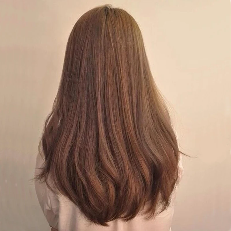 

MISS WIG Long Wavy Half Wig 8Colors Available Synthetic Wigs For Women High Temperature Fiber 280g Red Blue Brown Purple Black