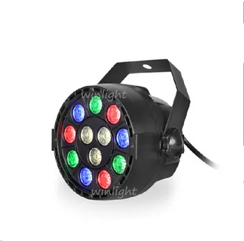 

(18 pcs / lot ) Factory Directly Sale 12*3W RGBW LED Slim Par Light, LED Flat Par