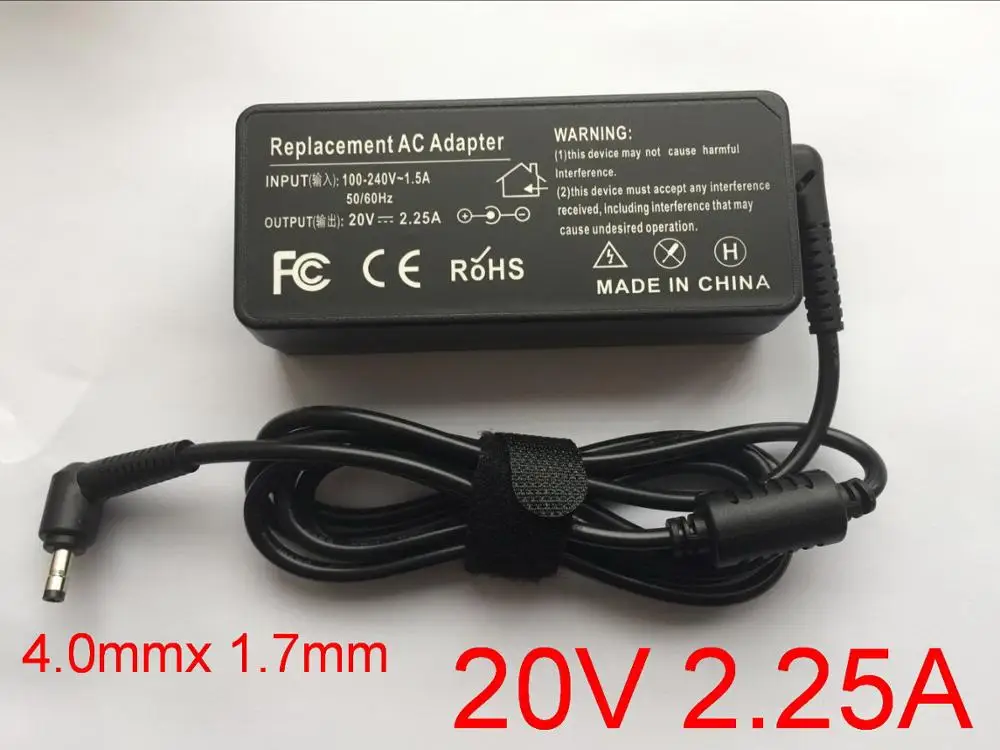 1 шт. 20 в 2.25A ADP-45DW C адаптер для ноутбука Lenovo 100SCHROMEBOOK IDEAPAD100-15 PA-1450-55LU PA-1450-55LN Note |
