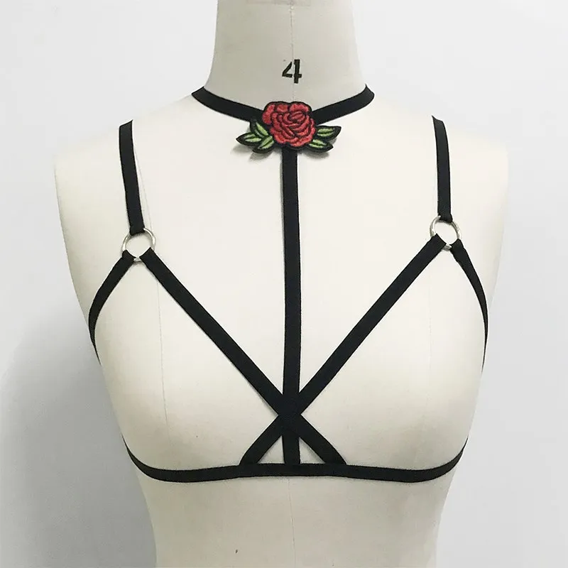 2018 летние Для женщин Halter Bralette Бюстгальтеры для пикантные Винтаж цветочный