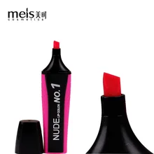MEIS водостойкая жидкая бархатная блестящая губная помада, ручка для макияжа, блеск для губ, ручка для губ, натуральная увлажняющая питательная помада, блеск