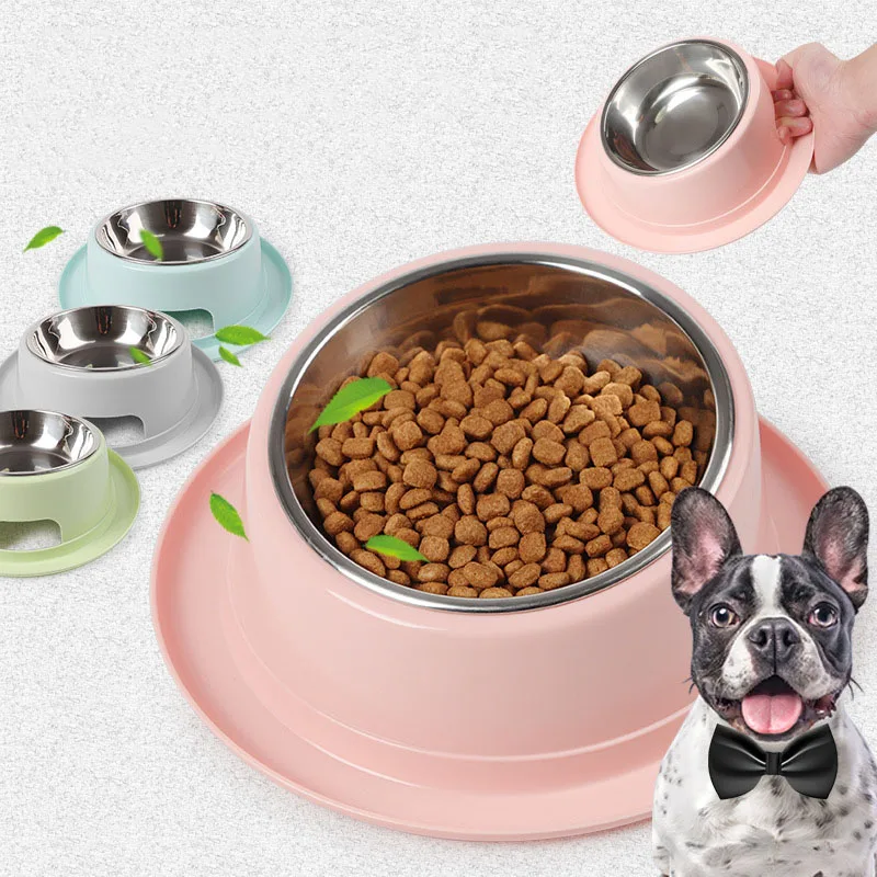 

Two-in-one Pet Dog Bowl Raised and Tilted Station for Cats and Dogs Food & Drink Single Feeding Bowl Water-Resistant Anti-Slip