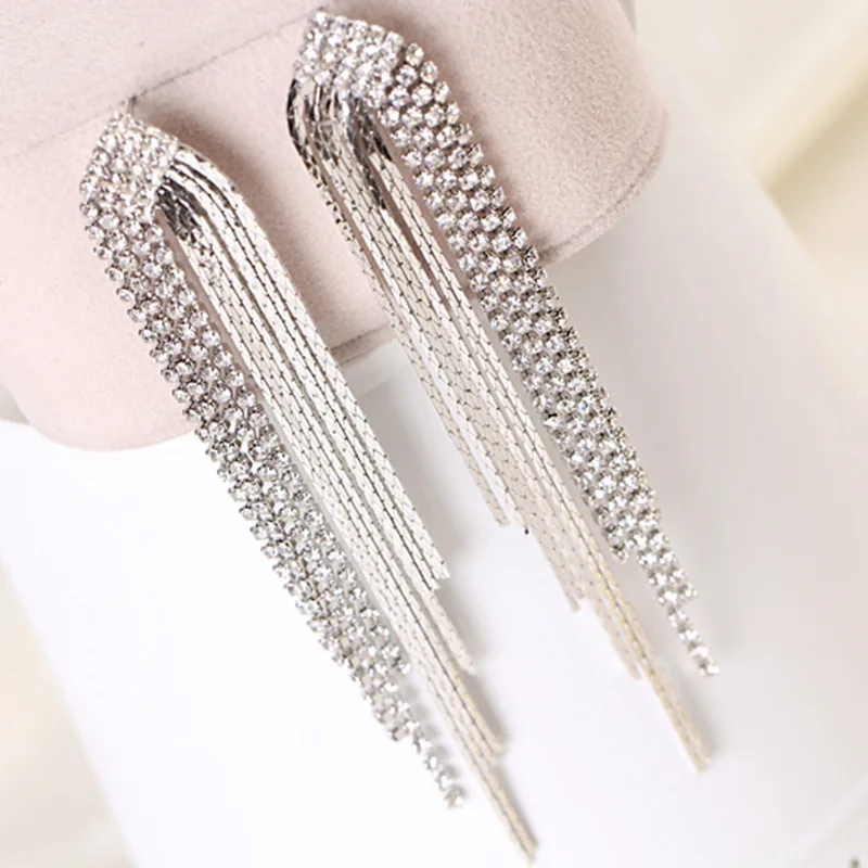 

Warme Farben Femme Crystal from Swarovski Drop Earrings 925 Sterling Silver Hyperbole Earring Anniversary Women Fashion Jewelry