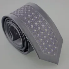 YIBEI coahella мужские обтягивающие галстуки дизайн железная, ручной работы серый Окаймленный трикотажный галстук фиолетовый Цветочный микрофибры галстуки тонкий