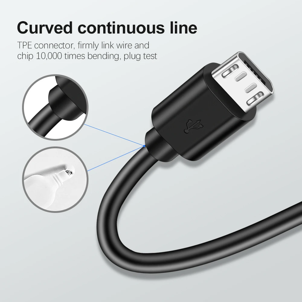 Олаф USB кабель 1 м/2 м/3 м Micro USB кабель Быстрая зарядка кабель синхронизации данных для samsung Xiaomi huawei LG htc Microusb Кабели зарядного устройства