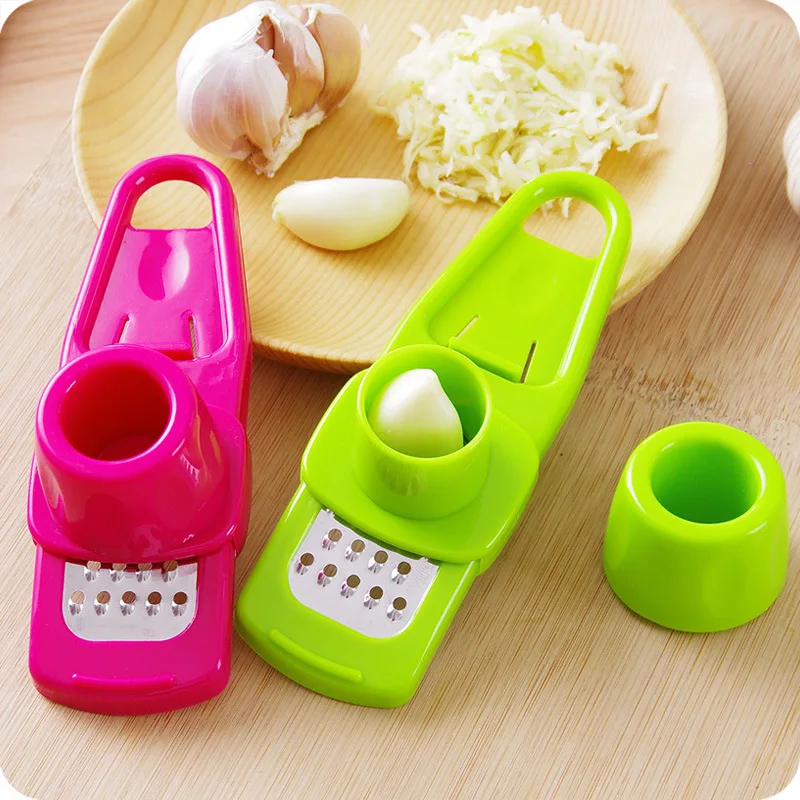 

1PC Multi Functional Ginger Garlic Grinding Grater Planer Slicer Cutter Cooking Tool Utensils Kitchen Accessories (Random Color)