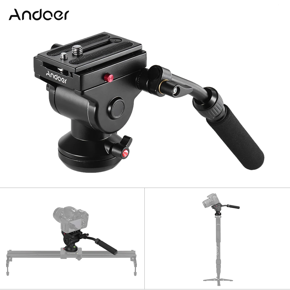 Prix pour Andoer Hydraulique Panoramique Caméra Trépied Tête Vidéo Drag Fluide Pan Head pour Canon Nikon Sony DSLR Camera Caméscope Tir Prix pour Andoer Hydraulique Panoramique Caméra Trépied Tête Vidéo Drag Fluide Pan Head pour Canon Nikon Sony DSLR Camera Caméscope Tir
