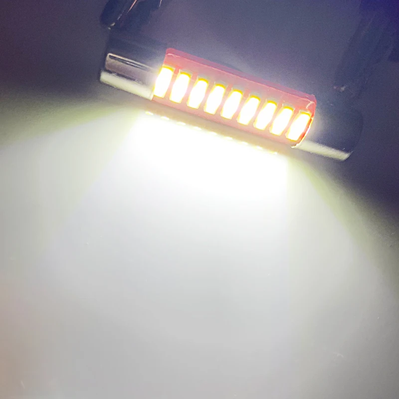 10 шт. C5W T6 Автомобильные светодиодные лампы 28 мм 30 автомобиль гирлянда для салона Купол Чтение светильник источник света белый Ледяной Синий боковой фонарь освещения номерного знака 12V