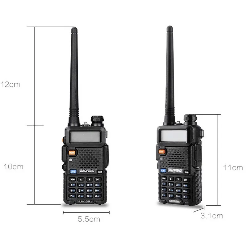 6 ШТ. многоцветный BaoFeng УФ-5R Двухстороннее Радио Dual Band UV5R Vhf/uhf Трансивер Fm-радио SOS Яркий Фонарик DHL бесплатная доставка