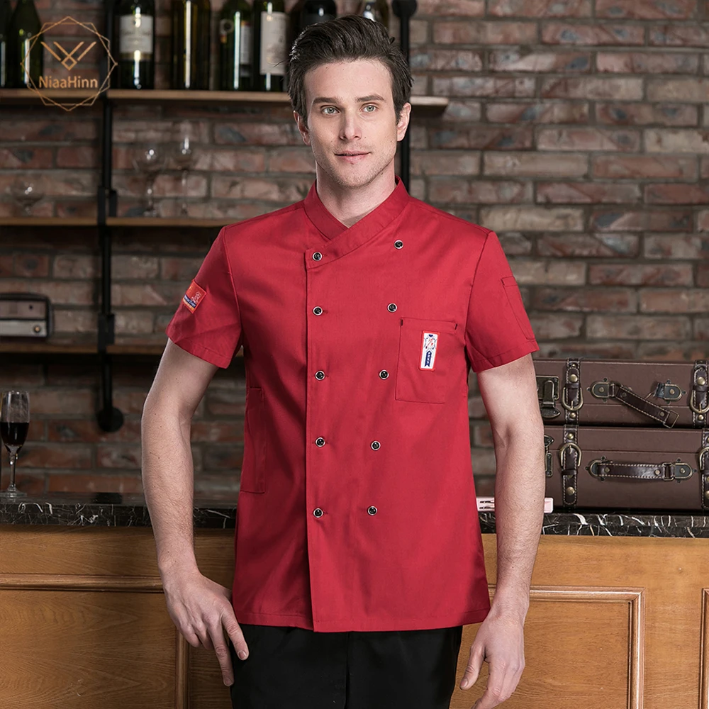 Chef service Short - sleeved hotel chef work clothes Summer and Spring Western restaurant bread baking kitchen Only jacket | Тематическая