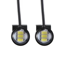 2 шт. DC 12 В 5 Вт орлиный глаз светодиодный 20 мм Hawkeye обратный резервный светильник DRL Дневной ходовой светильник сигнальная лампа противотуманная фара для мотоцикла автомобиля