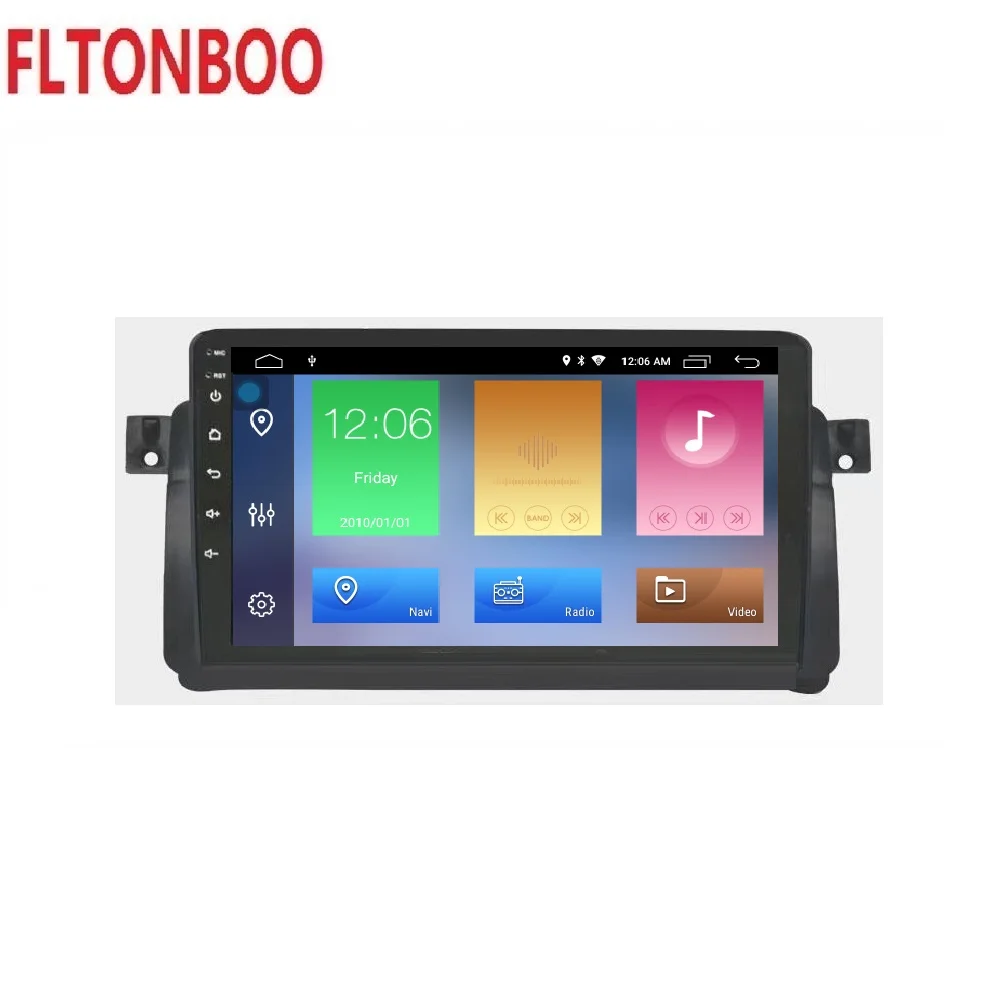 Cheap 9 inch full touch Android 9 car radio player for  bmw  E46 M3 ,Canbus,bluetooth,steering wheel,16GB  gps navigation 3
