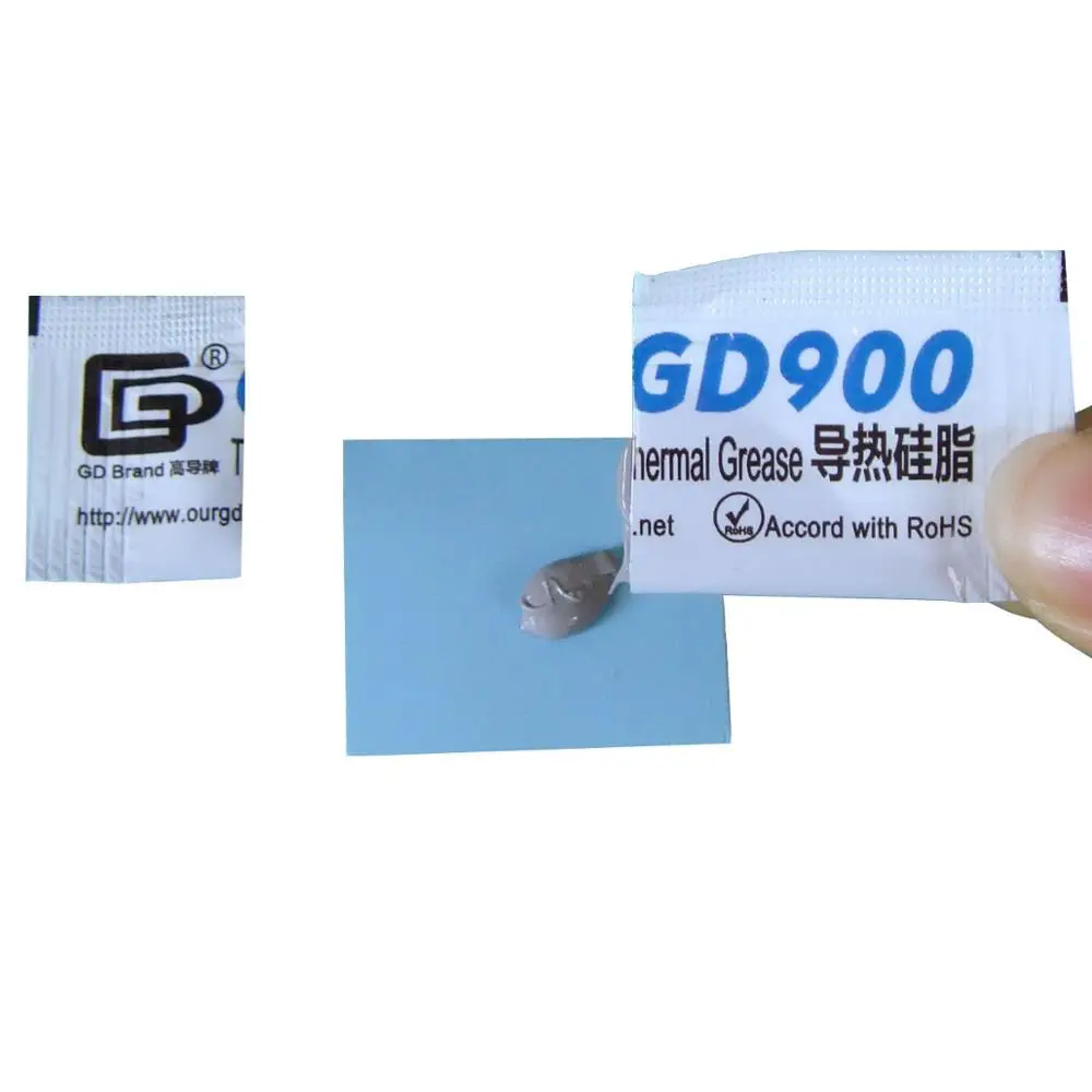 Free shipping 2pcs/lot 30g high performance gray GD900 thermal conductive compound grease paste silicone for CPU GPU LED