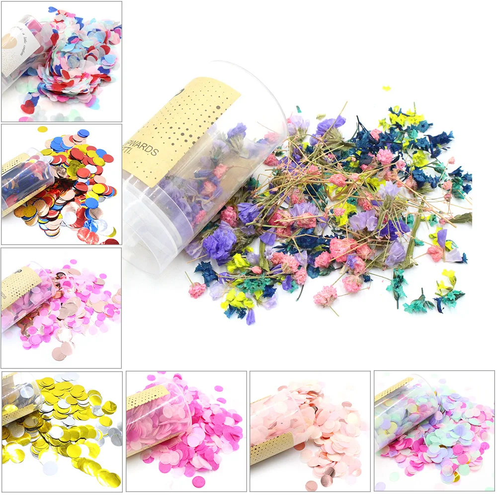 

Push Up Pop Paper Confetti Baby Shower Cake Topper Table Round Wedding Birthday Party Decor Multicolor Paper Push-Pop Confetti