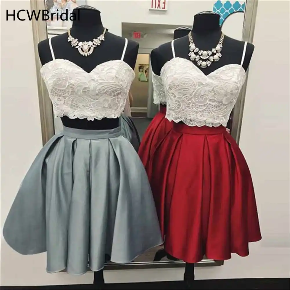 2 piece short prom dresses 2019