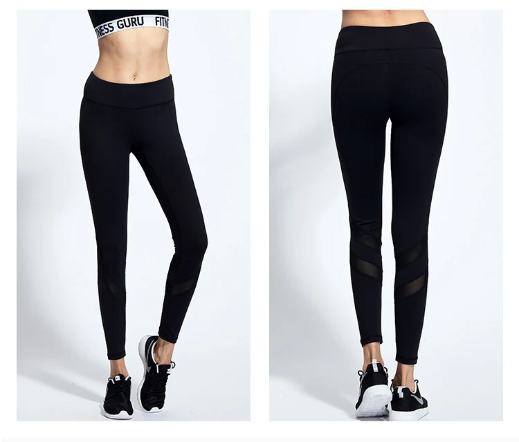 2017 New Aimpact Women Yogo Pants Sexy Fitness Pants Mesh Patchwork Girl Tight Running Workout Pants Female Slim Sports leggings (7)