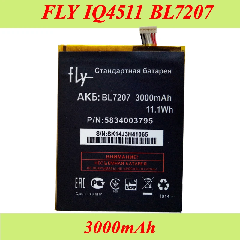 BL7207 3000 мАч Высококачественный аккумулятор для FLY IQ4511 | Мобильные телефоны и