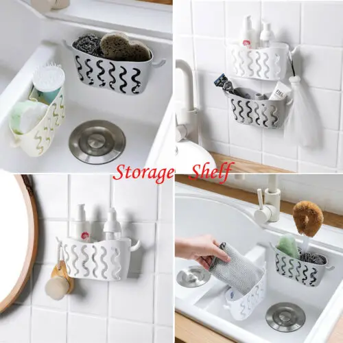 

Kitchen Sink Caddy Sponge Holder Storage Organizer Soap Rag Dish Cloth Rack Drying Racks 3 Color
