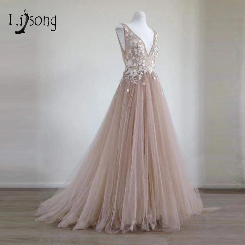 Pretty 3D Bloem Lange Avondjurken 2018 Lace Blush Roze Tulle Avondjurken Formele Party Jurken Robe De Soiree Pretty 3D Bloem Lange Avondjurken 2018 Lace Blush Roze Tulle Avondjurken Formele Party Jurken Robe De Soiree