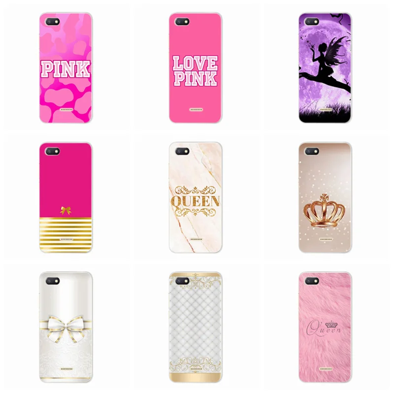 Case for Xiaomi Redmi 6A 4X Note 3 Mi A1 4 Pro 4A 5 6 pro 5A Pink Cover Silicone Phone Tpu Funda Coque E165 |