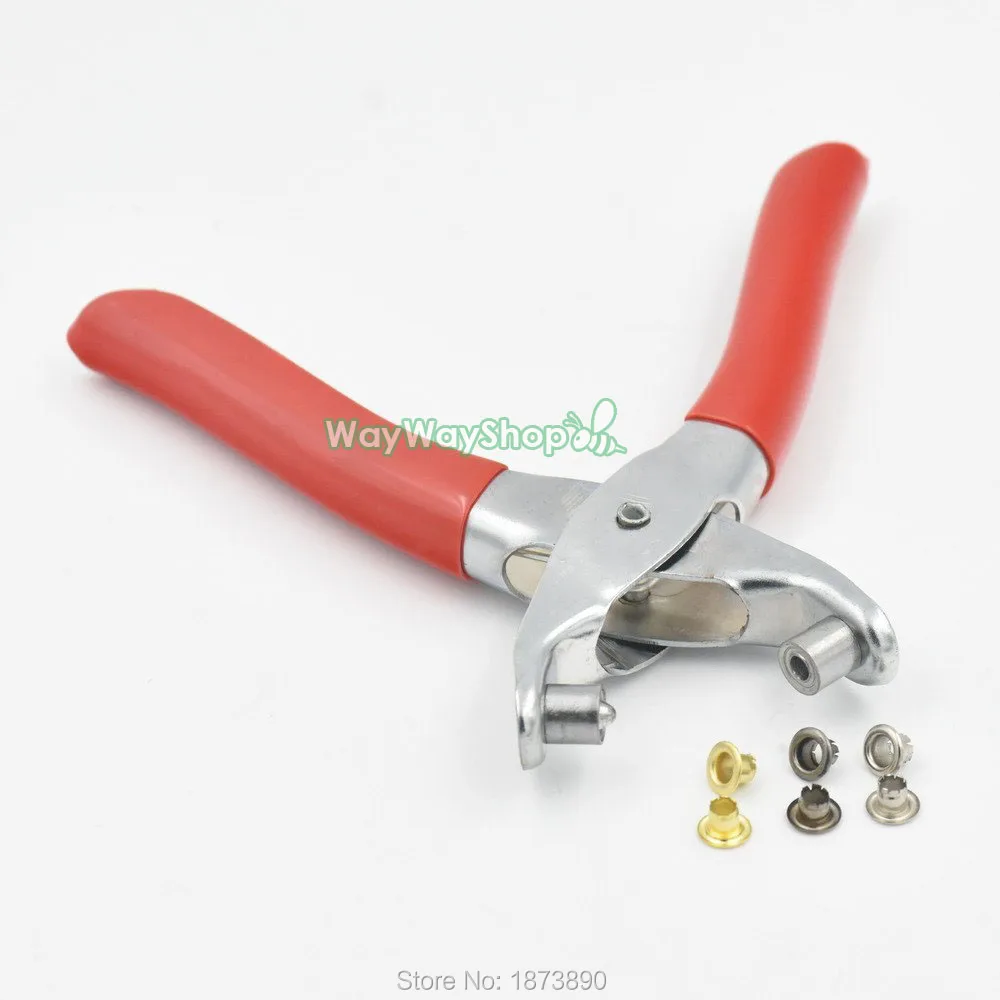 

300 pcs Grommets Eyelets for Canvas Clothes Leather Self Backing and Pliers 4mm MIX Color